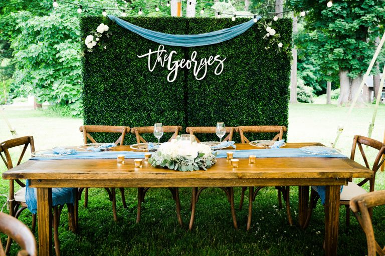 sweetheart wedding table