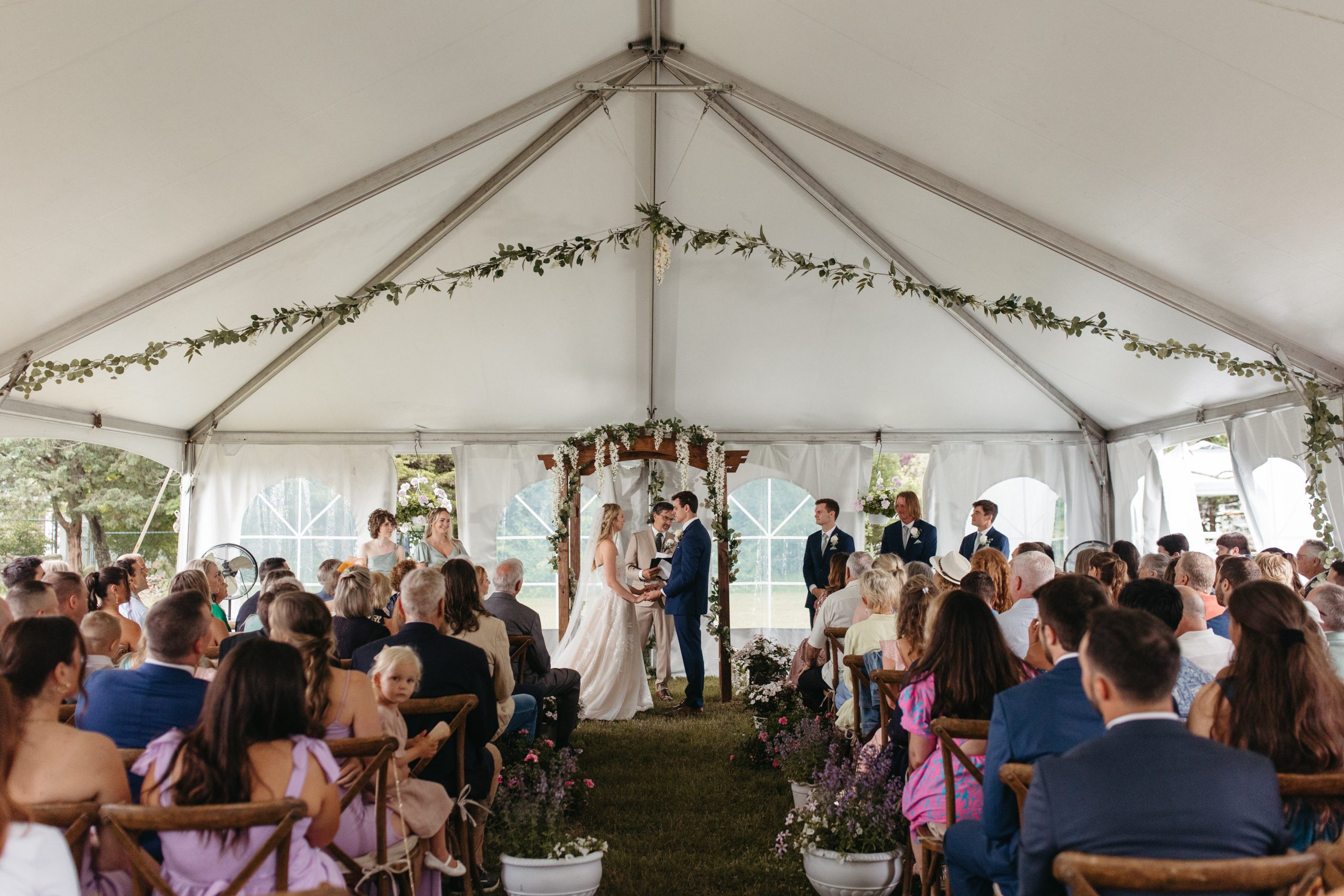 ceremony Plan B rain tent Massachusetts