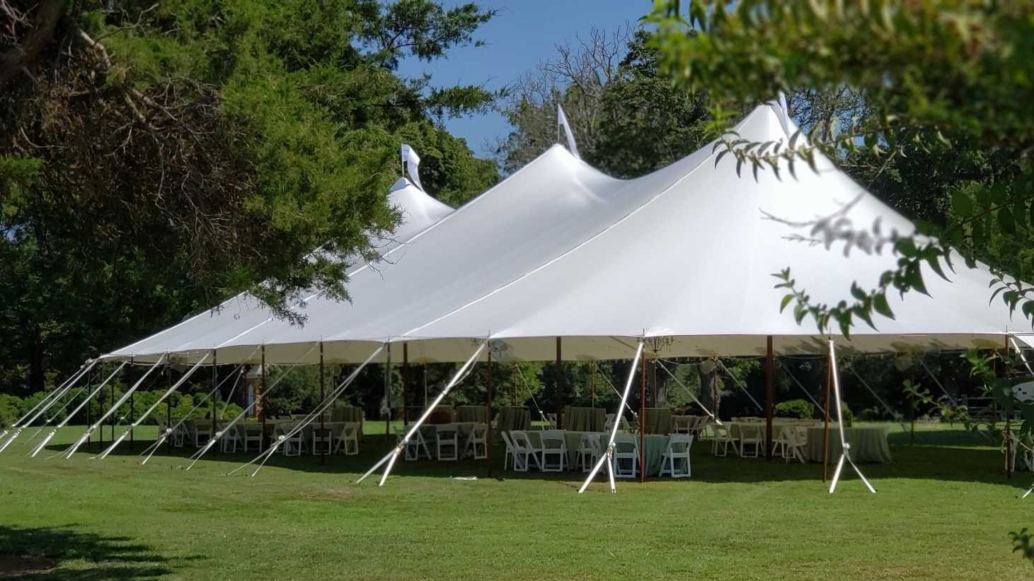 Sailcloth wedding tent - Baystate Tent