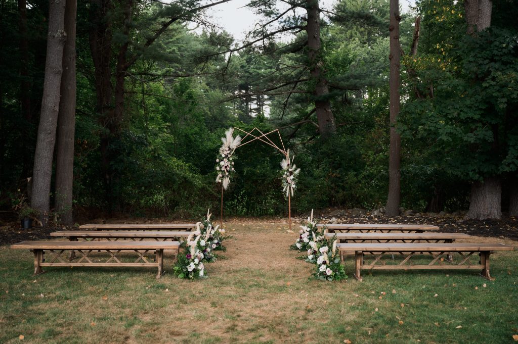 outdoor wedding ceremony