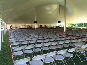 tented graduation by Baystate Tent