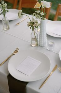 outdoor tented wedding
