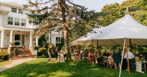 outdoor tented event