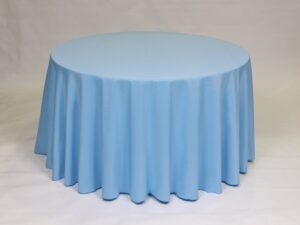 120" Round on 60" table