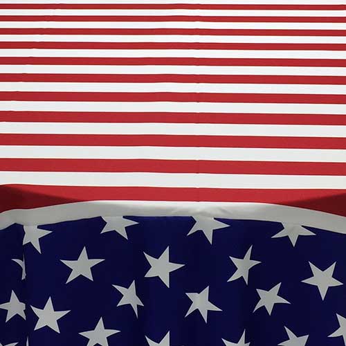 Fourth of July Party Rentals, American Linens