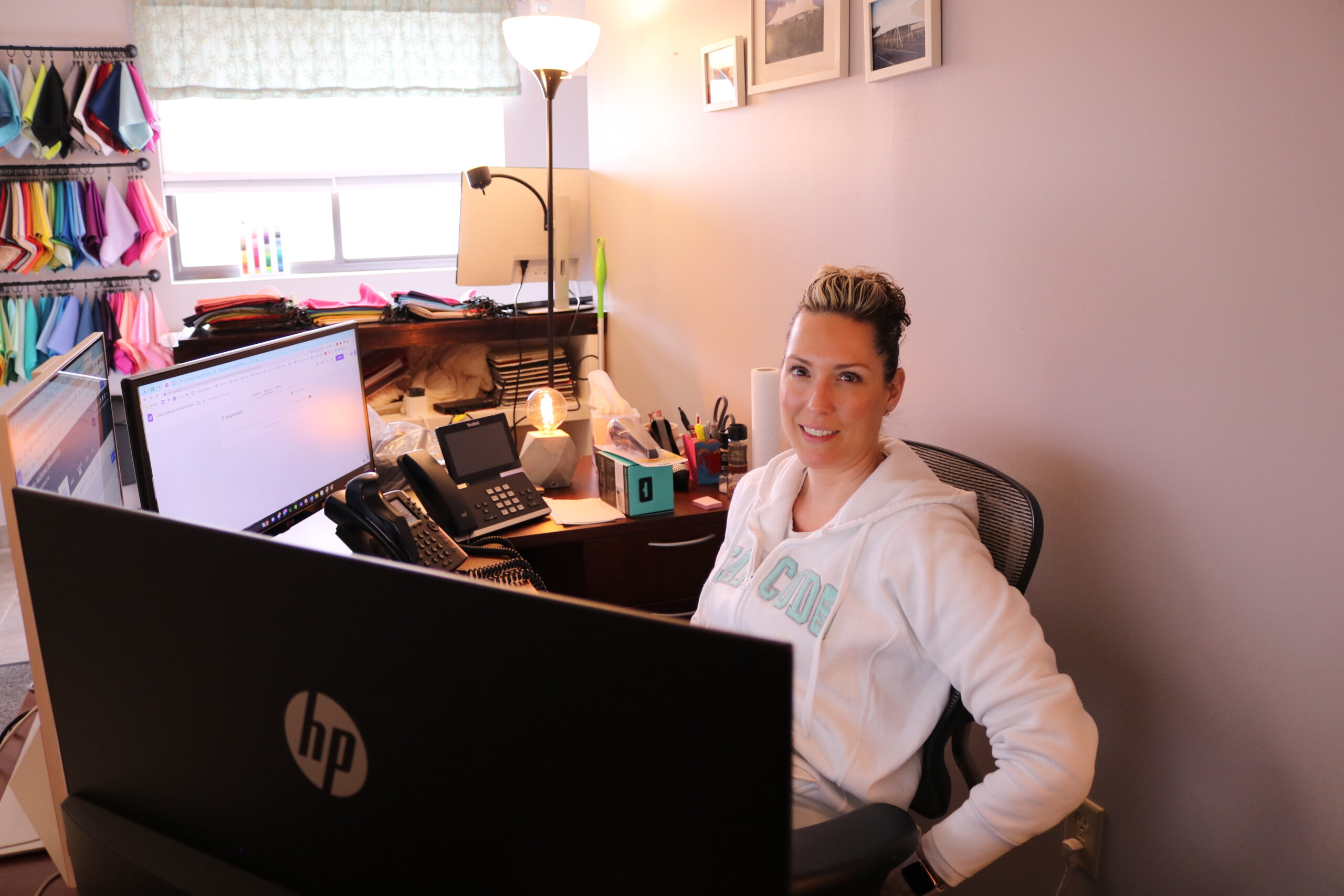 Baystate Tent & Party customer service team at the Tewksbury Massachusetts office
