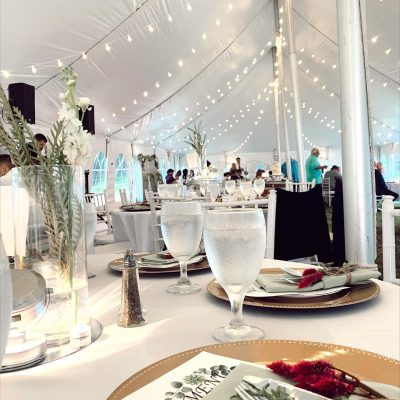outdoor tent wedding