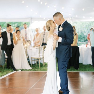outdoor tented wedding